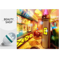 Диско лампа Ball RHD-15 LY 399 • Світлодіодна обертова диско-лампа Ball RHD-15 LY 399 E27 RGB для вечірок і свят
