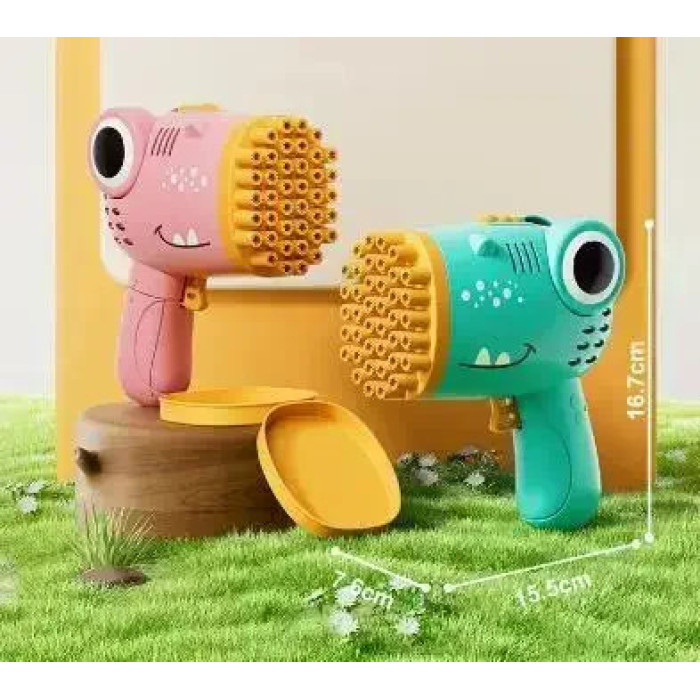 Дитячий автоматичний пістолет-кулемет для мильних бульбашок Bubble Blaster AND 636-73 • Іграшка Bubble Gun для вулиці, свят і активних ігор