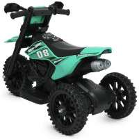 Дитячий електромотоцикл Cool Mountain 26X-130 зелений з LED і музикою • Дитячий електричний мотоцикл Cool Mountain 26X-130 з пультом, USB та акумулятором зелений
