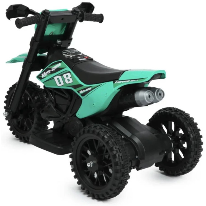 Дитячий електромотоцикл Cool Mountain 26X-130 зелений з LED і музикою • Дитячий електричний мотоцикл Cool Mountain 26X-130 з пультом, USB та акумулятором зелений