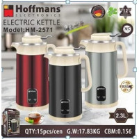Електрочайник-термос Hoffmans HM-2571 1800 Вт • Електричний чайник 2,3 л із підтриманням температури та колбою з нержавіючої сталі