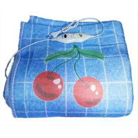 Електропростирадло Electric Blanket 150×170 см з 2 режимами підігріву, клітинка з вишнями • Електричне простирадло Electric Blanket 220 В з терморегулятором для ліжка