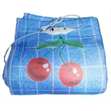 Електропростирадло Electric Blanket 150×170 см з 2 режимами підігріву, клітинка з вишнями • Електричне простирадло Electric Blanket 220 В з терморегулятором для ліжка