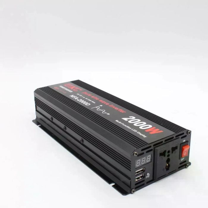 Інвертор 5 CORE 2000W 12V з чистою синусоїдою • Перетворювач 5 CORE 2000W 12V-220V AC/DC Pure Sine Wave для резервного живлення