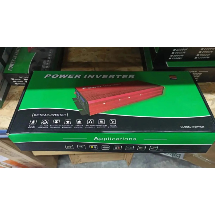 Інвертор 5 CORE UN-3061 5000W 12V • Перетворювач напруги 5 CORE UN-3061 12V-220V 2200 Вт з USB та охолодженням
