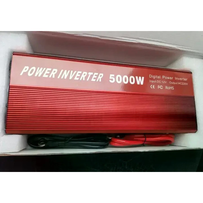 Інвертор 5 CORE UN-3061 5000W 12V • Перетворювач напруги 5 CORE UN-3061 12V-220V 2200 Вт з USB та охолодженням