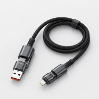 Кабель USB — Lightning 26X-197 1 м • Посилений зарядний кабель 26X-197 USB — Lightning для швидкого заряджання та передавання даних
