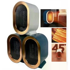 Керамічний обігрівач AIR HEATER 1200W • Настільний тепловентилятор 800/1200 Вт з PTC-нагрівачем і захистом від перегріву
