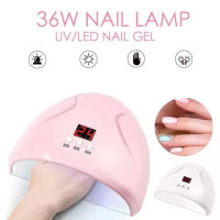 Лампа для манікюру FD-258 Beauty Nail 36W • Сушарка для нігтів FD-258 Beauty Nail 36W із сенсором і таймером 10/20/30 секунд