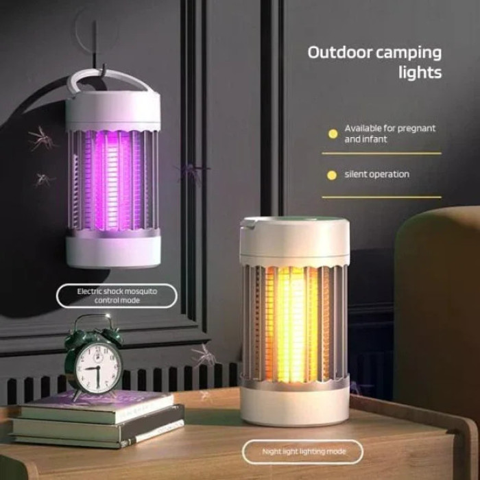 Лампа для знищення комах USB Camping Mosquito Lamp MA553 на акумуляторі • Кемпінгова лампа від комарів для походів, відпочинку та дому • Портативна пастка для комах