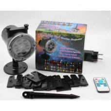 Лазерний проектор Laser Light WL-518 12 • Лазерна установка-диско Laser Light WL-518 12 проекцій з пультом для вечірок і свят