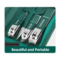 Манікюрний набір AND ES-09A 9 предметів • Манікюрно-педикюрний набір 9PCS Nail Clipper із нержавіючої сталі в дорожньому футлярі