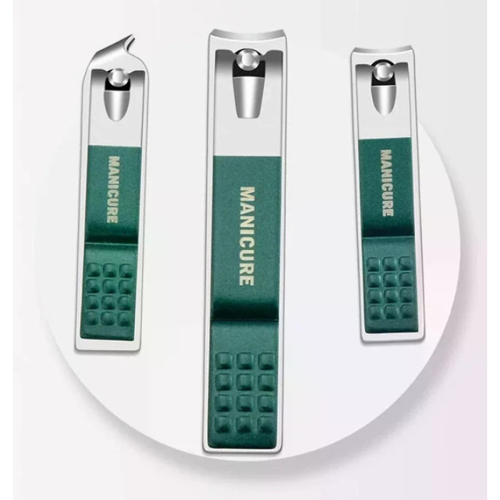 Манікюрний набір AND ES-09A 9 предметів • Манікюрно-педикюрний набір 9PCS Nail Clipper із нержавіючої сталі в дорожньому футлярі