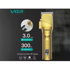 Машинка для стрижки VGR V-280 • Акумуляторна машинка VGR V-280 з 6 насадками 1,5–13 мм, LCD-дисплеєм і USB-заряджанням