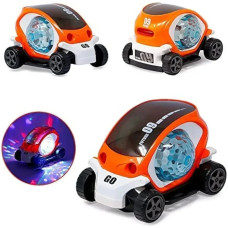 Машинка дитяча з LED підсвіткою та обертанням Toy AND CX-865 інтерактивна світна іграшкова машинка для дітей з прозорим корпусом та ефектом руху • Світна машинка Toy AND CX-865