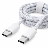 Мережевий зарядний пристрій 26X-199 35W USB-C білий • Адаптер швидкого заряджання 26X-199 з кабелем Type-C–Type-C 1 м для смартфонів і USB-C пристроїв