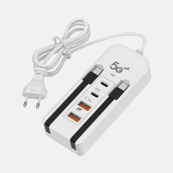 Мережевий зарядний пристрій 26X-200 66W на 2 USB • Універсальний зарядний адаптер 26X-200 зі швидким заряджанням двох пристроїв для смартфонів і гаджетів