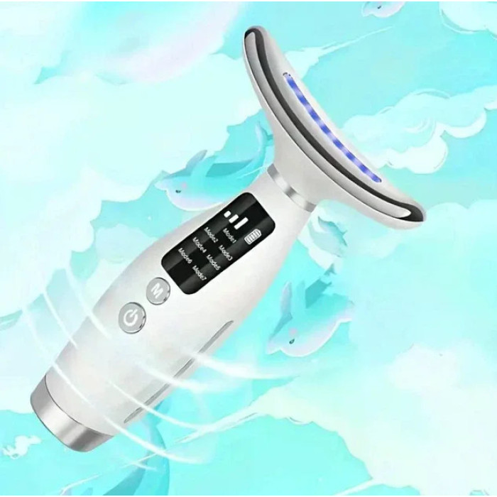 Мікрострумовий масажер Neck Beauty Device 26X-328 • Масажер для обличчя, шиї та тіла з мікрострумами для домашнього догляду за шкірою