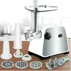 М'ясорубка DOMOTEC MS-2028 4500 Вт • Електрична м'ясорубка DOMOTEC MS-2028 3в1 з реверсом, овочерізкою та соковижималкою