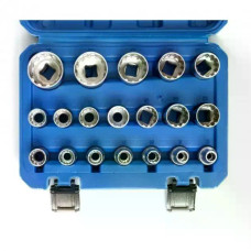 Набір 12-гранних торцевих головок KD10348 21 шт 1/2″ • Комплект головок KD10348 8–36 мм у кейсі для авто, гаража та ремонту