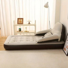 Надувний диван-матрас KING Size MA474 202×152×70 см з насосом • Двоспальний надувний матрац-диван ПВХ з підголівником, підсклянниками та подушками