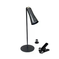 Настільна LED-лампа BL-T-007 7 Вт чорна • Акумуляторний світильник BL-T-007 20 LED 1200 мАг з 3 температурами світла, сенсорним керуванням і Type-C