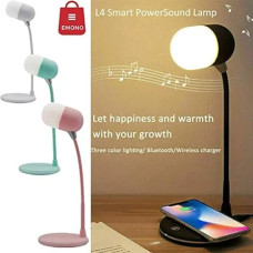 Настільна LED-лампа MD-088 з бездротовою зарядкою, Bluetooth-колонкою та динаміком • Багатофункціональна лампа для телефона, музики та робочого столу