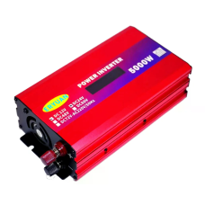 Перетворювач напруги 5000W 12V/24V у 220V з LCD-дисплеєм і підтримкою сонячної панелі • Інвертор для дому, авто, дачі та резервного живлення
