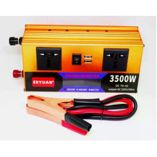 Перетворювач напруги LCD SMART 3500W 12V/24V у 220V • Автомобільний інвертор для акумулятора, дому, авто та резервного живлення