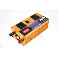Перетворювач напруги LCD SMART 3500W 12V/24V у 220V • Автомобільний інвертор для акумулятора, дому, авто та резервного живлення