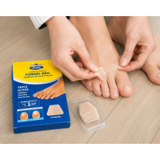 Пластирі від грибка нігтів Royal Prestige Fungal Nail 16 шт для нічного догляду • Протигрибкові пластирі Royal Prestige Fungal Nail з толнафтатом 1% для нігтів ніг