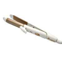 Плойка-праска для волосся GEMEI GM-2961 2 в 1 • Випрямляч і щипці для завивки волосся з керамічним покриттям і поворотним шнуром 360°