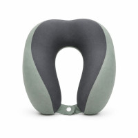 Подушка для шиї U-подібна Memory Foam 28×26×12 см • Дорожня подушка з ефектом пам’яті для сну, відпочинку, поїздок, літака, авто та офісу