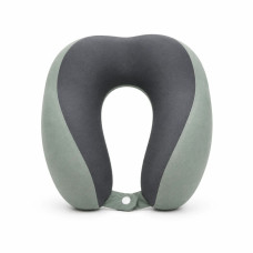 Подушка для шиї U-подібна Memory Foam 28×26×12 см • Дорожня подушка з ефектом пам’яті для сну, відпочинку, поїздок, літака, авто та офісу