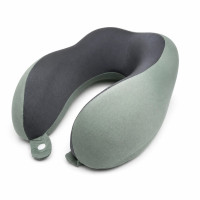 Подушка для шиї U-подібна Memory Foam 28×26×12 см • Дорожня подушка з ефектом пам’яті для сну, відпочинку, поїздок, літака, авто та офісу