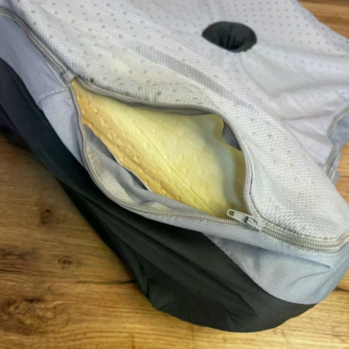 Подушка Memory Foam VEN-1902 41×48×23 см • Ортопедична подушка VEN-1902 для сну на животі, підтримки спини, попереку та ніг