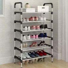 Полиця для взуття KAR197 New Shoe Rack • Підлоговий стелаж для взуття KAR197 New Shoe Rack на 6 ярусів 56 × 28 × 113 см для передпокою