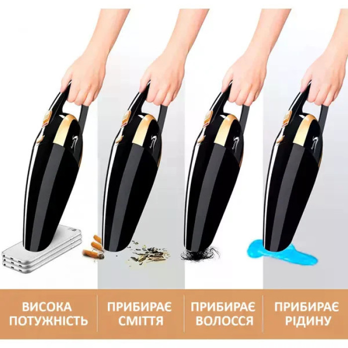 Портативний акумуляторний пилосос для дому та авто • Бездротовий міні-пилосос для прибирання пилу, крихт, салону машини та важкодоступних місць