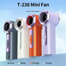 Портативний ручний акумуляторний вентилятор T-238 з USB-зарядкою • Міні вентилятор для дому, офісу, прогулянок і поїздок