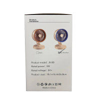 Портативний вентилятор SkeBerg JX-80 з LED-підсвічуванням • Настільний міні-вентилятор 5W для дому, офісу, поїздок і відпочинку