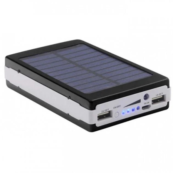Повербанк на сонячній батареї UN-3101 SOLAR 20000mAh • Портативна мобільна зарядка Power Bank з LED ліхтариком для телефону, планшета та щоденного використання