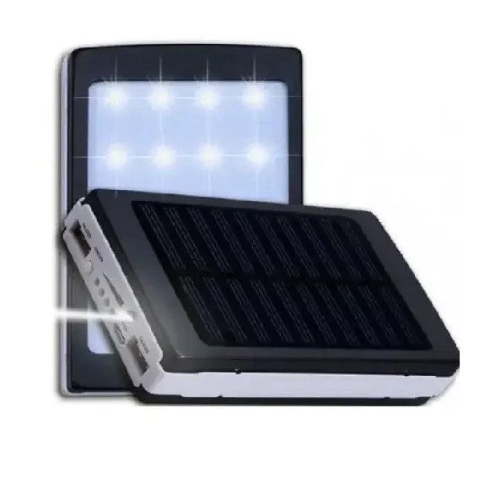 Повербанк на сонячній батареї UN-3101 SOLAR 20000mAh • Портативна мобільна зарядка Power Bank з LED ліхтариком для телефону, планшета та щоденного використання