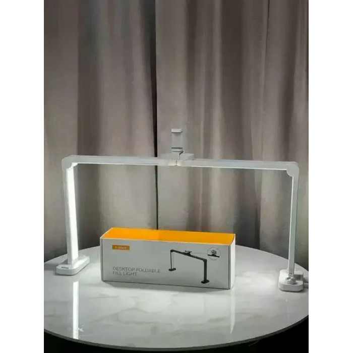 Професійна настільна LED-лампа F-800E 40W біла • Прямокутна лампа для манікюру, робочого столу, салону краси та косметолога 3500Lm