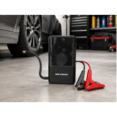 Пусковий пристрій 965A з компресором • Автомобільний Jump Starter 12V 4в1 з насосом 150 PSI, Power Bank і LED-ліхтарем