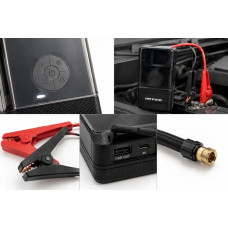 Пусковий пристрій 965A з компресором • Автомобільний Jump Starter 12V 4в1 з насосом 150 PSI, Power Bank і LED-ліхтарем