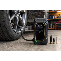 Пускозарядний пристрій K5 4000A • Автомобільний Jump Starter 12V з компресором 150 PSI, Power Bank 16000 мА·год і LED-ліхтарем