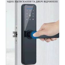 Розумний дверний замок AND 5323 чорний • Електронний кодовий замок з паролем, карткою та Bluetooth-керуванням