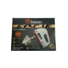 Ручний міксер DOMOTEC R6633W 260 Вт білий • Кухонний міксер DOMOTEC R6633W 7 швидкостей з вінчиками та гаками для тіста
