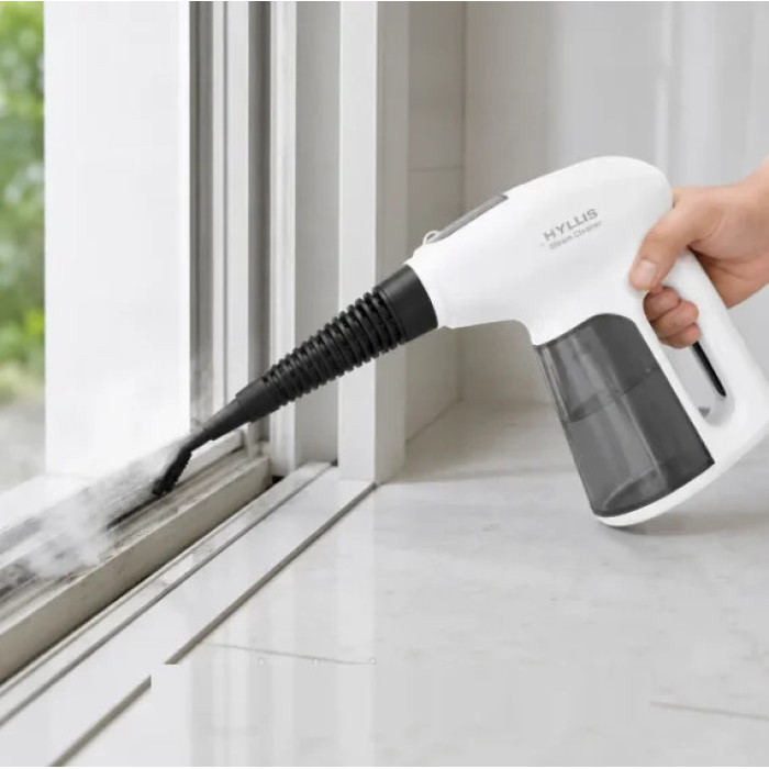 Ручний пароочисник HYLLIS HLS-88315 1500 Вт • Пароочисник-відпарювач TV-SH-03 3,5 бар з баком 330 мл і насадками для дому