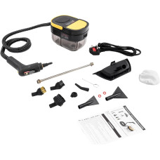Ручний пароочисник високого тиску AND 372 чорний • Електричний пароочисник AND 372 для дому, кухні, ванної, плитки та авто чорний